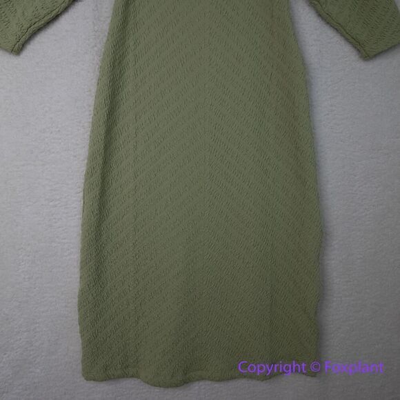 New! Free People Gabby Seamless Midi Dress in green, size M/L - Picture 4 of 12